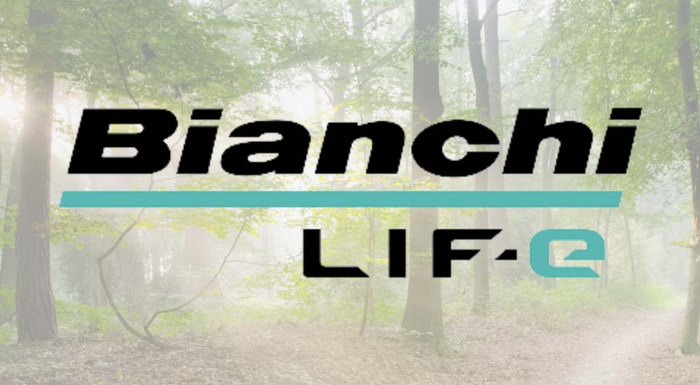 Bianchi Logo mit Moodbild im Hintergrund